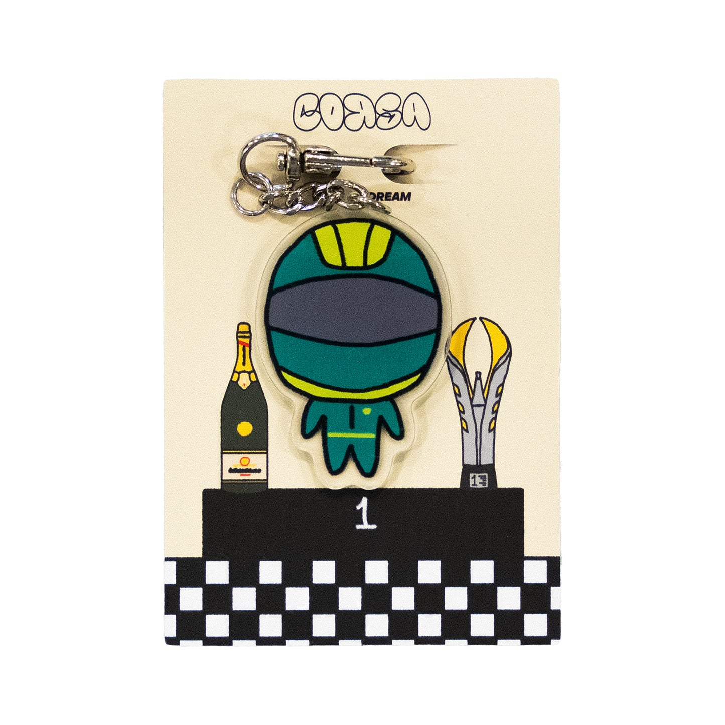 F1 DRIVER KEYCHAIN