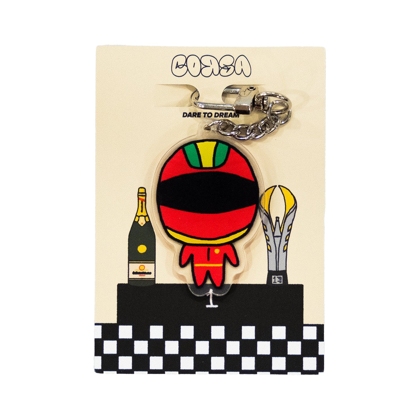 F1 DRIVER KEYCHAIN